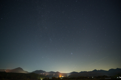 山と星空