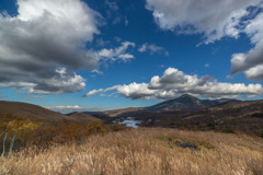 白樺湖を臨む
