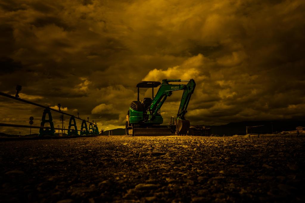 ユンボの在る風景