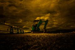 ユンボの在る風景