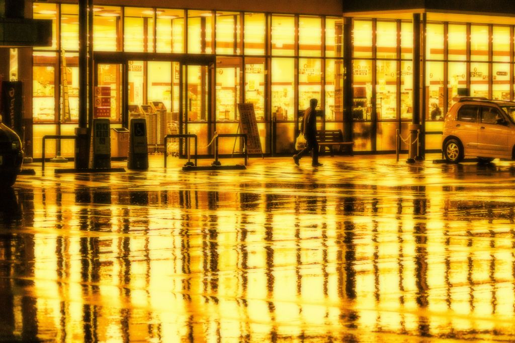 雨の日の買い物