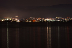 諏訪湖夜景