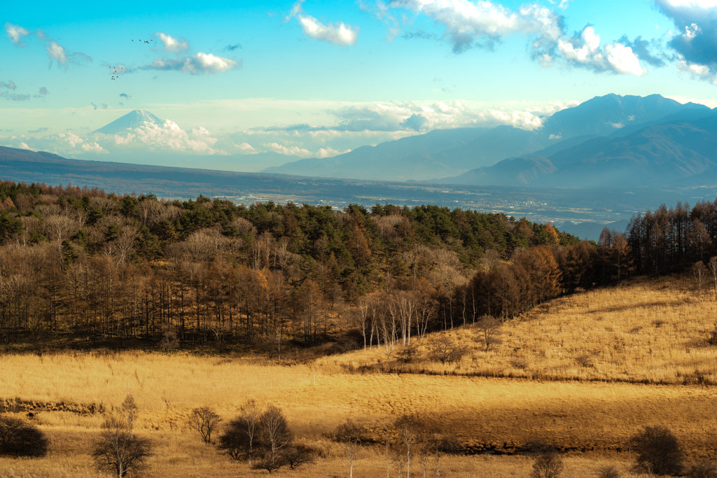 小さく富士山