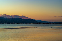 諏訪湖夕景