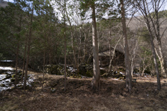 山の廃屋
