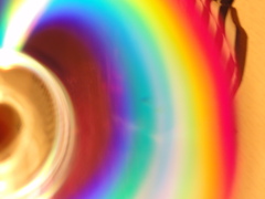 DVD-Rで作る虹