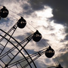 end of  summer with ferris wheel