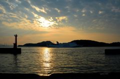 洞海湾の夕景