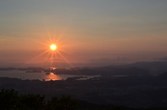 九十九島の夕日