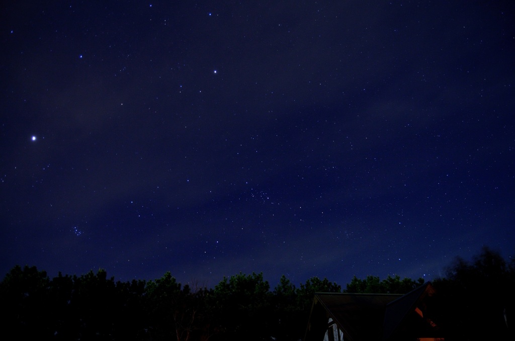 春の夜空に黄昏て