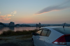 松浦川～夕景２