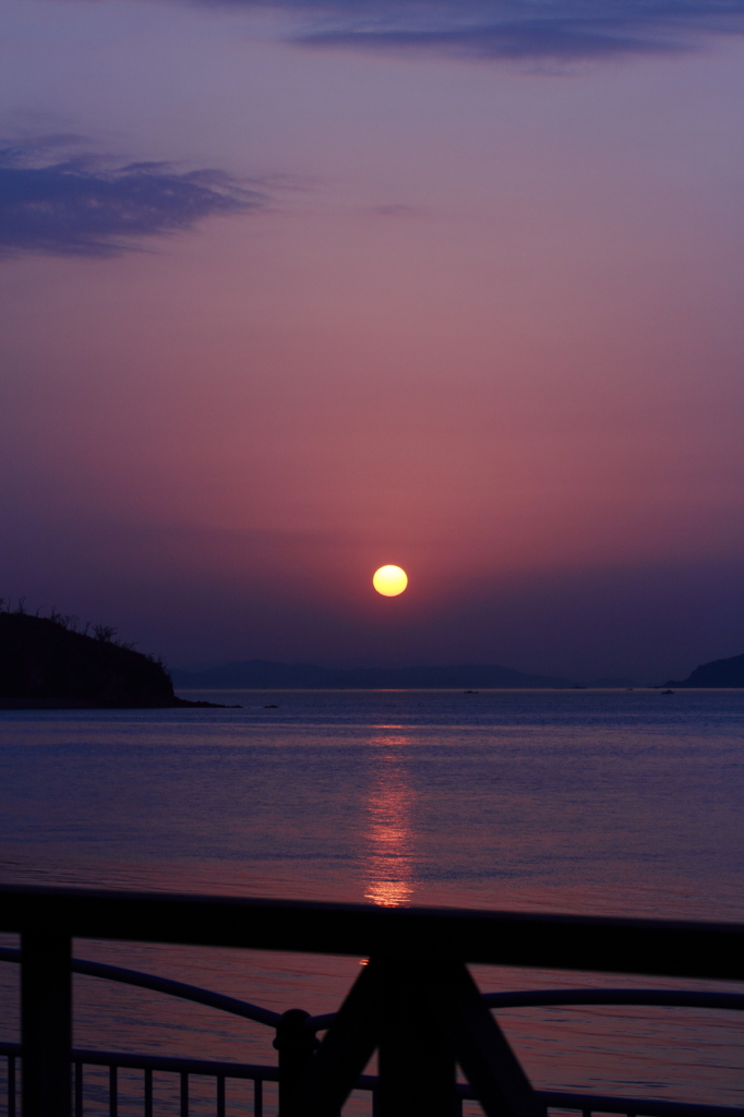 聖地の夕陽