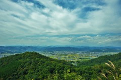 浅間神社より関東平野をのぞむ