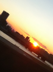 夕日