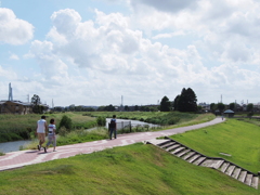 土手の散歩