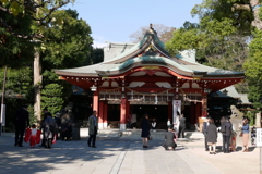 紅葉はこれからの久伊豆神社境内14