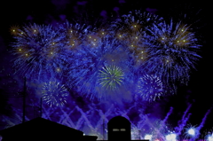 夜空に花