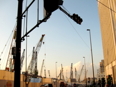 大阪駅工事風景