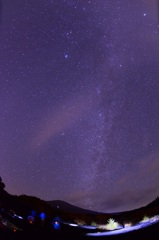 富士山・満天の星空