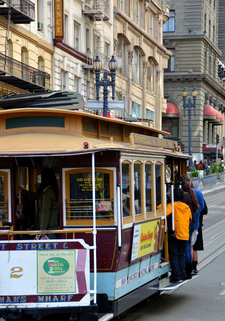 Cable car in San Francisco