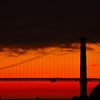 Golden Gate Bridge in sunset