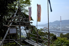 鎮海山の砦