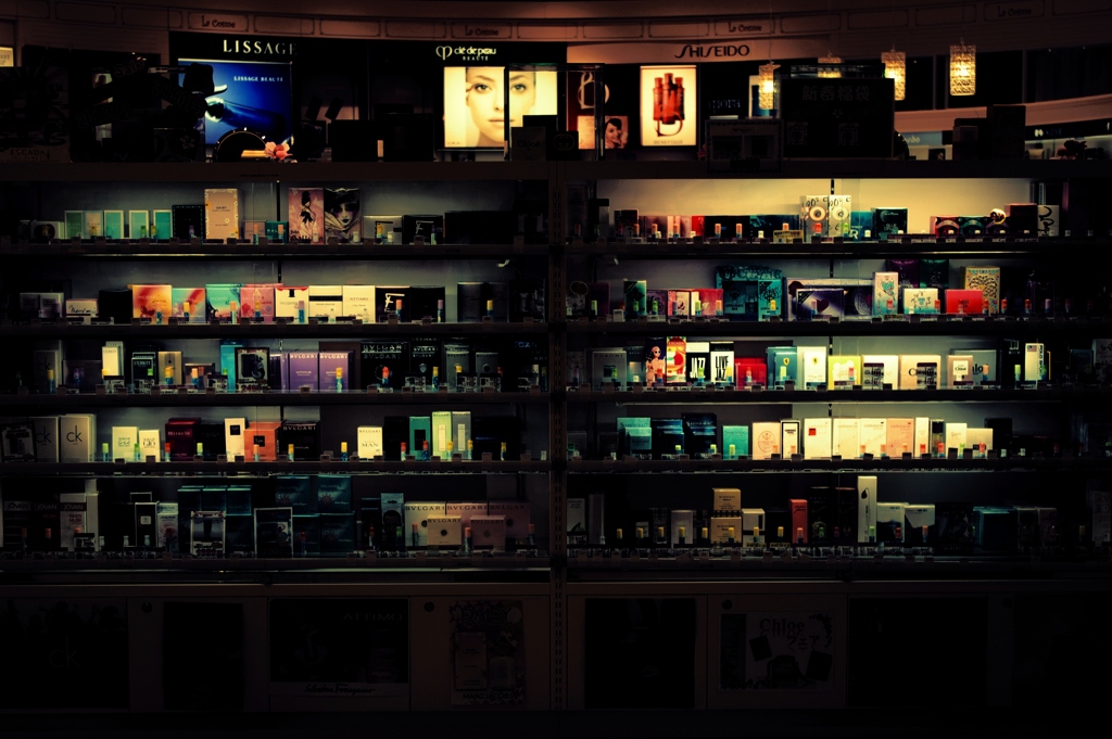 perfumes on stage