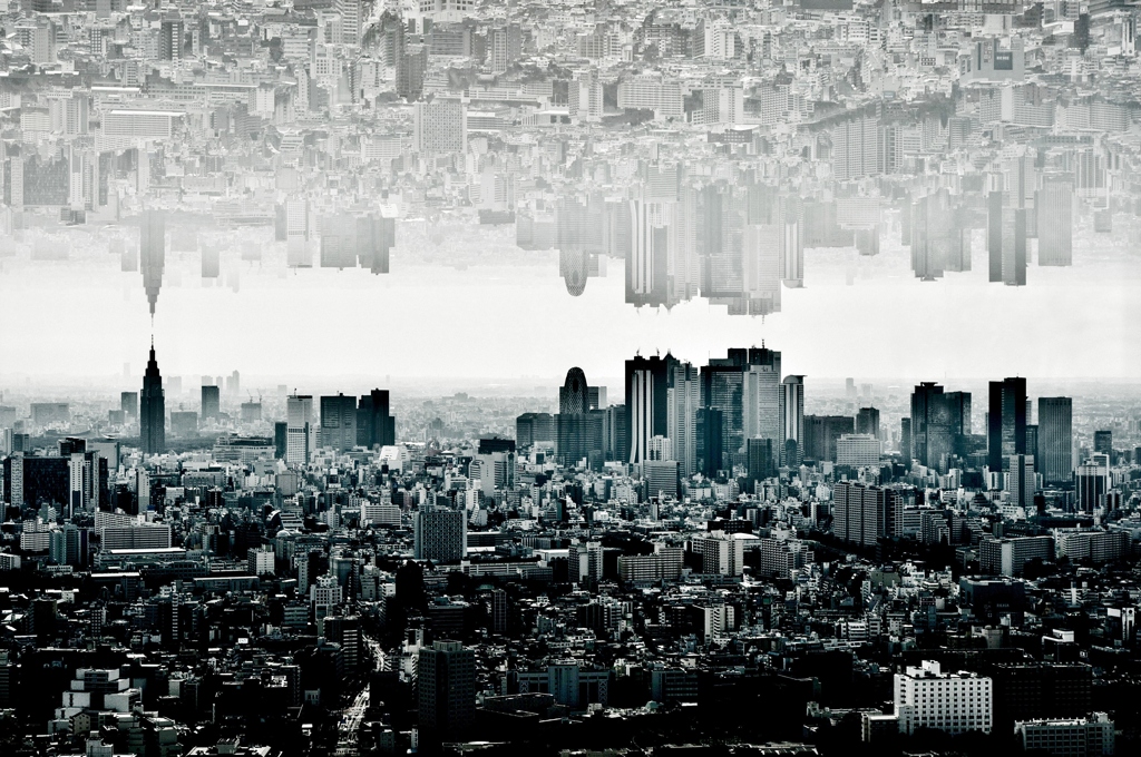 Reflected TOKYO under the sea