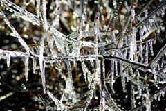 氷柱のシャンデリア