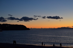 夕暮れの江ノ島