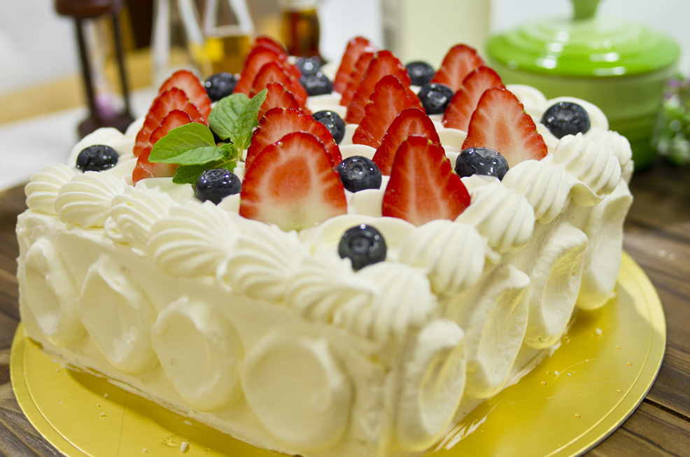 四角いケーキ