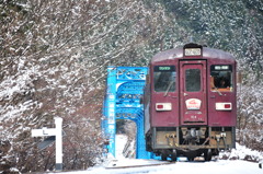新雪を颯爽と