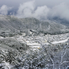 雪の城下町