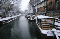 雪の八幡堀 （四）