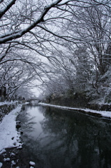 雪の八幡堀 （二）