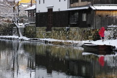 雪の八幡堀 （六）