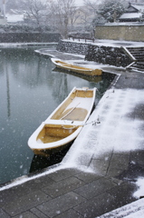 雪の八幡堀 （一）