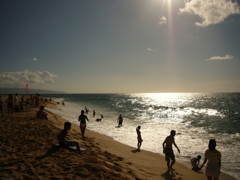 Play on beach