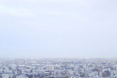 曇り空の札幌