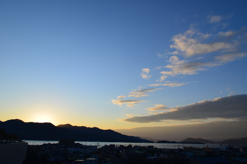 久々の夕暮れ