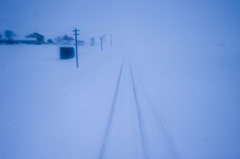 雪国の線路