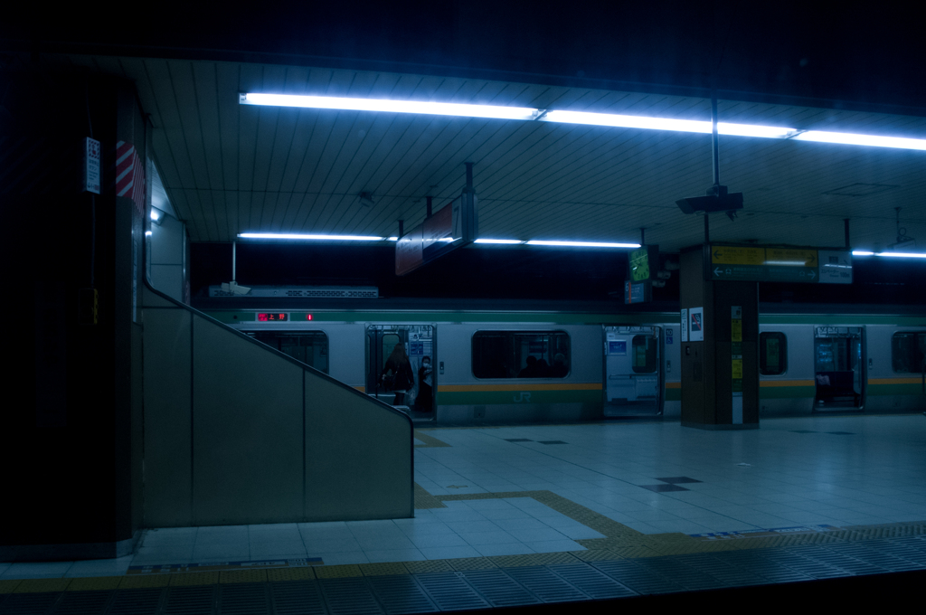 夜行列車からの風景②