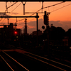 線路夕景