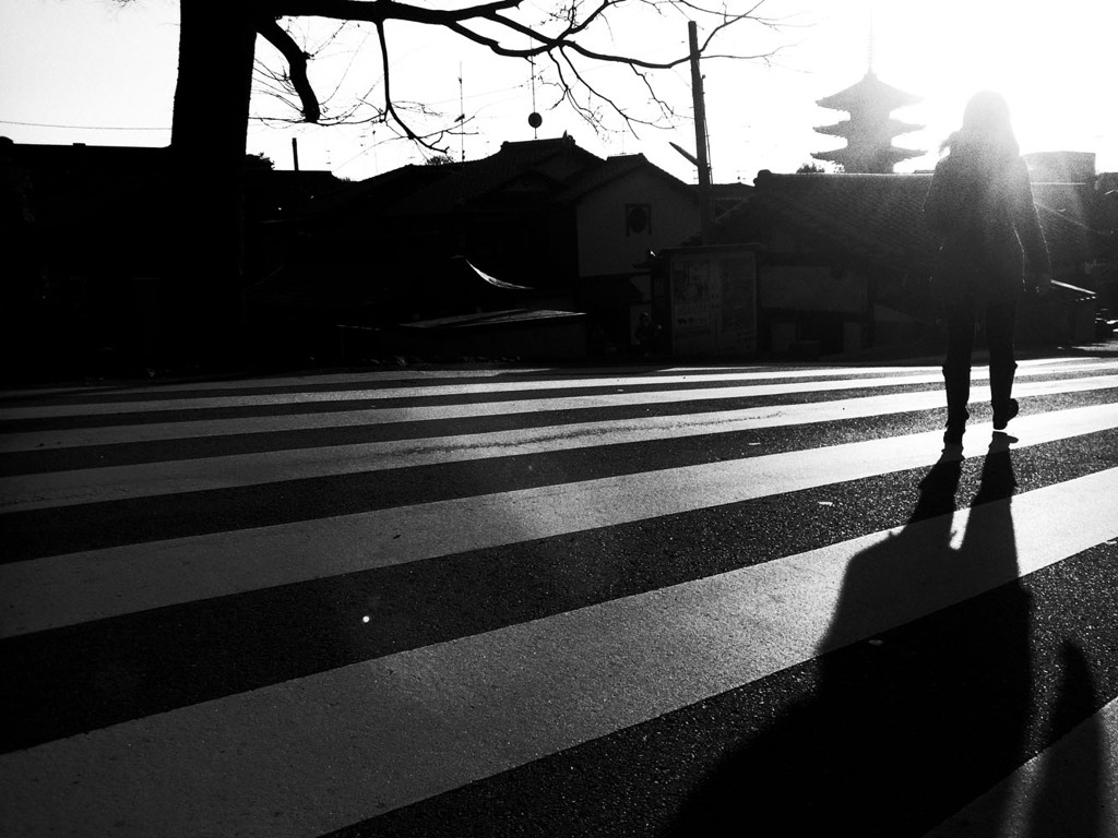 霊山観音横断歩道