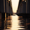 琵琶湖大橋の早朝
