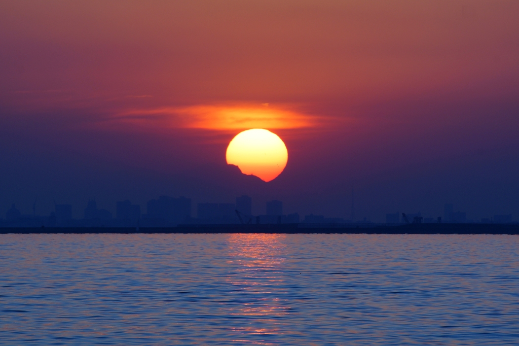夕日