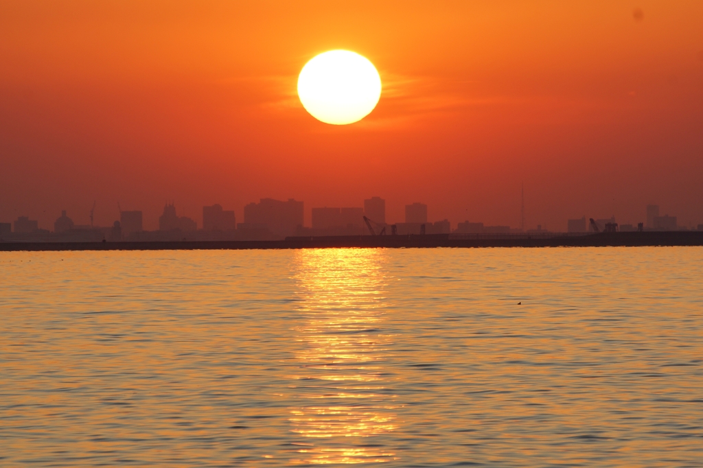 夕日