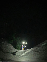 水溜りの夜中