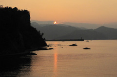 夕日