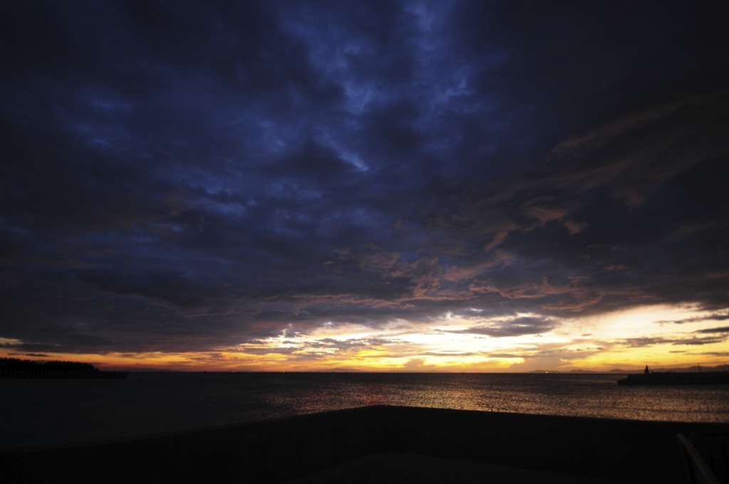 夕日
